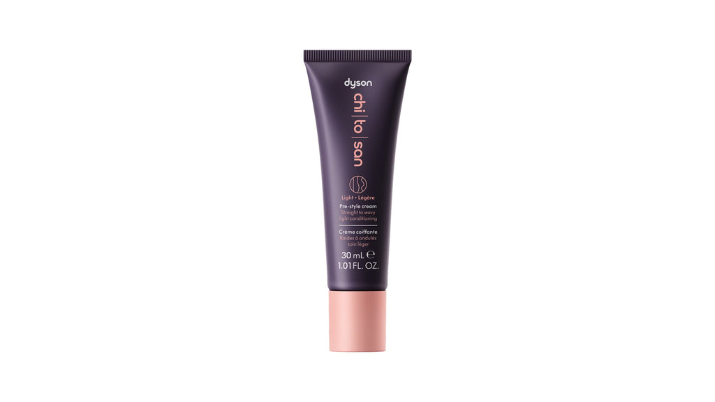 Chitosan™ Pre-style cream Straight to wavy – lätt balsam i resestorlek