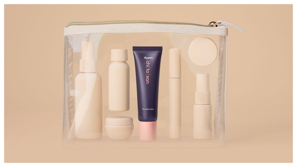 Chitosan™ Pre-style cream Straight to wavy – lätt balsam i resestorlek