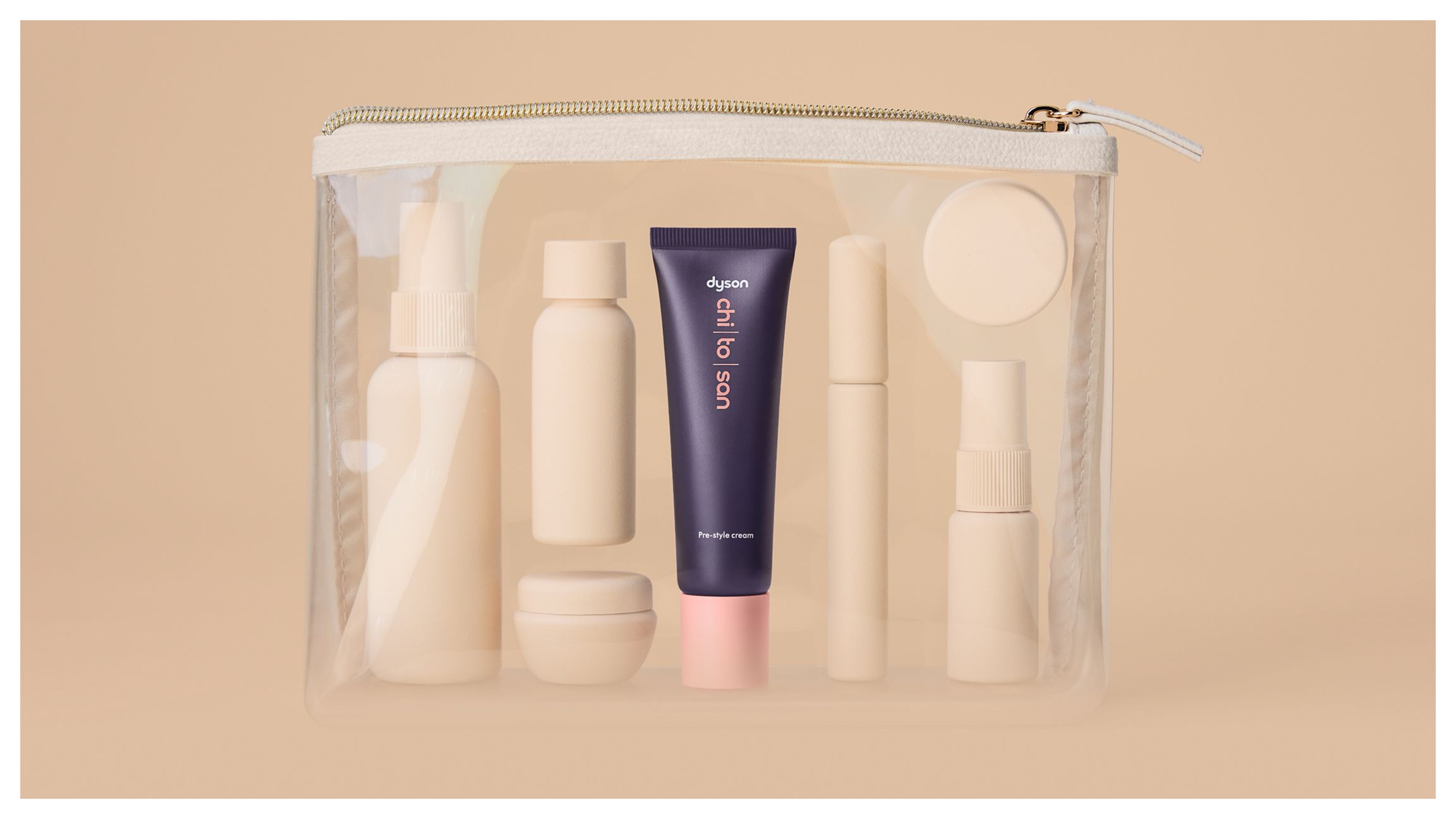 Chitosan™ Pre-style cream Straight to wavy – lätt balsam i resestorlek