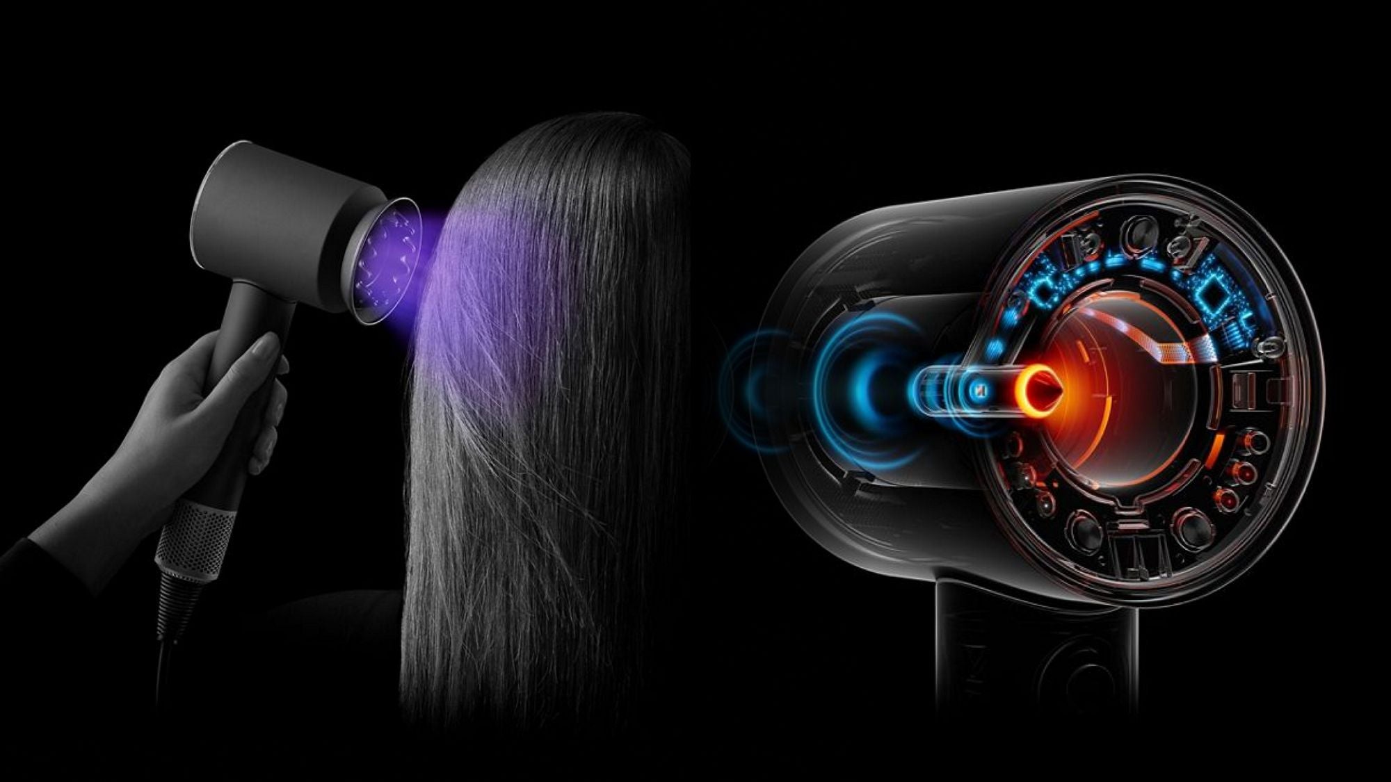 Supersonic Nural™ Hårtork – Nattblå Koppar