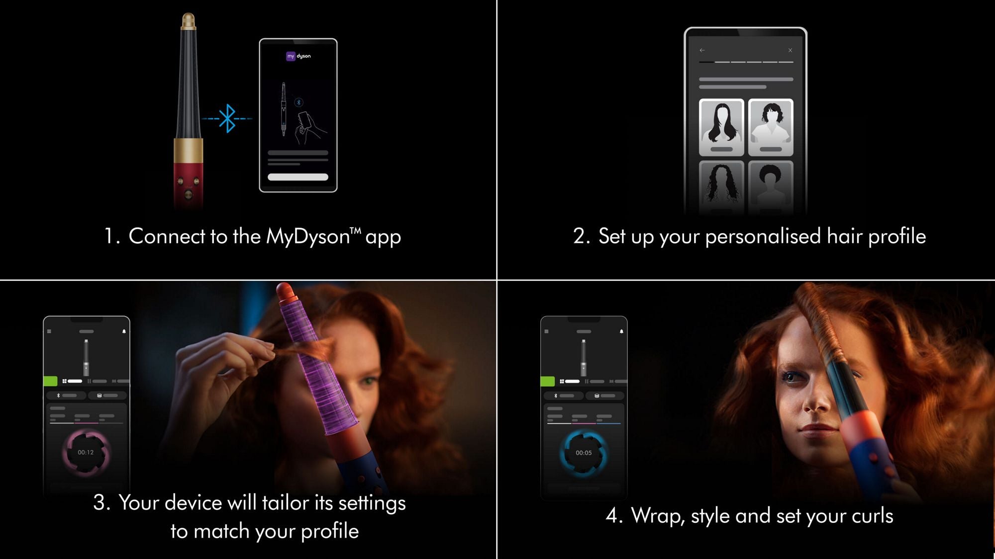 Airwrap i.d.™ Multistylist – Sammetsröd Guld