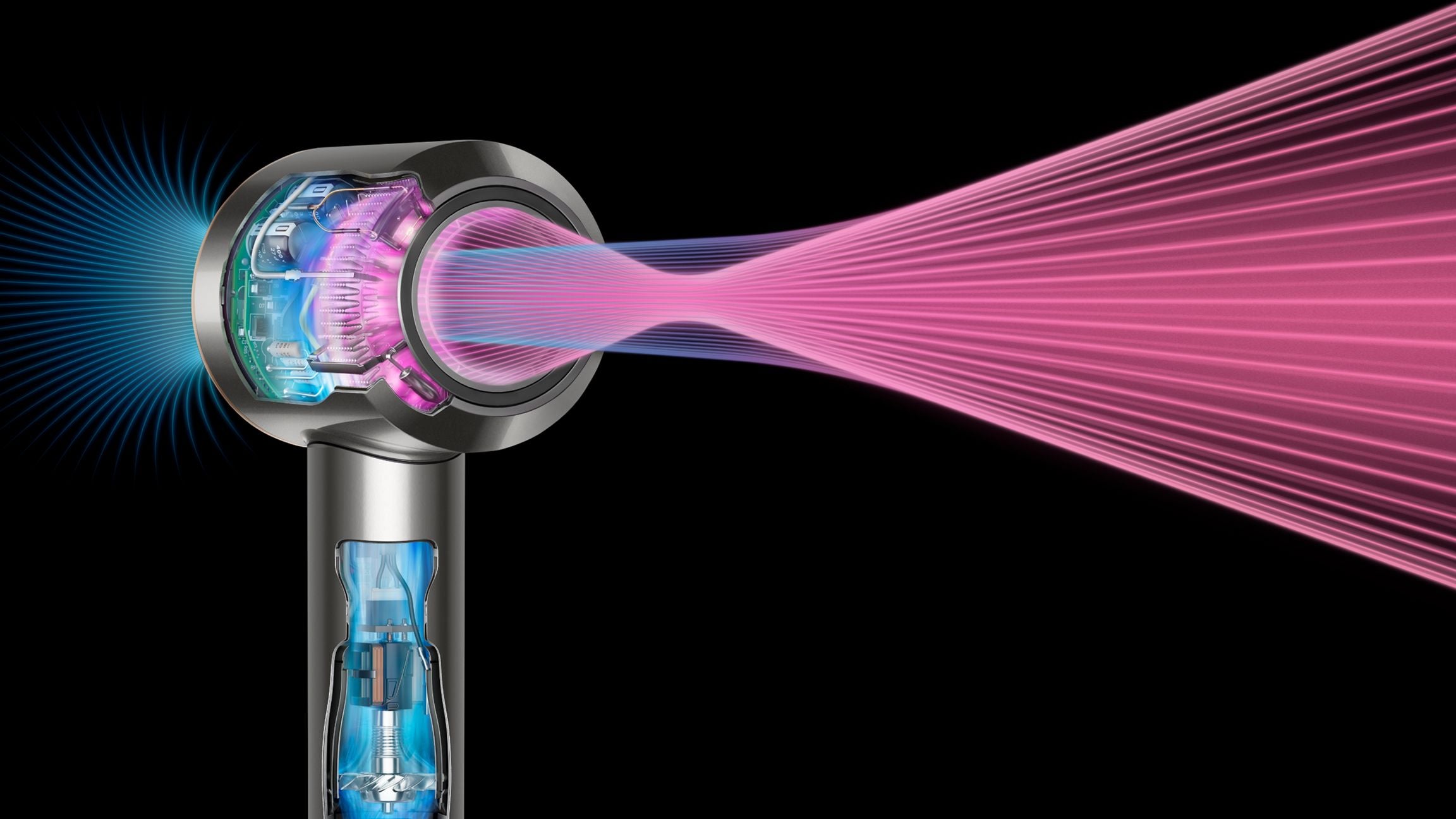 Supersonic™ Origin hårfön i svart och nickel