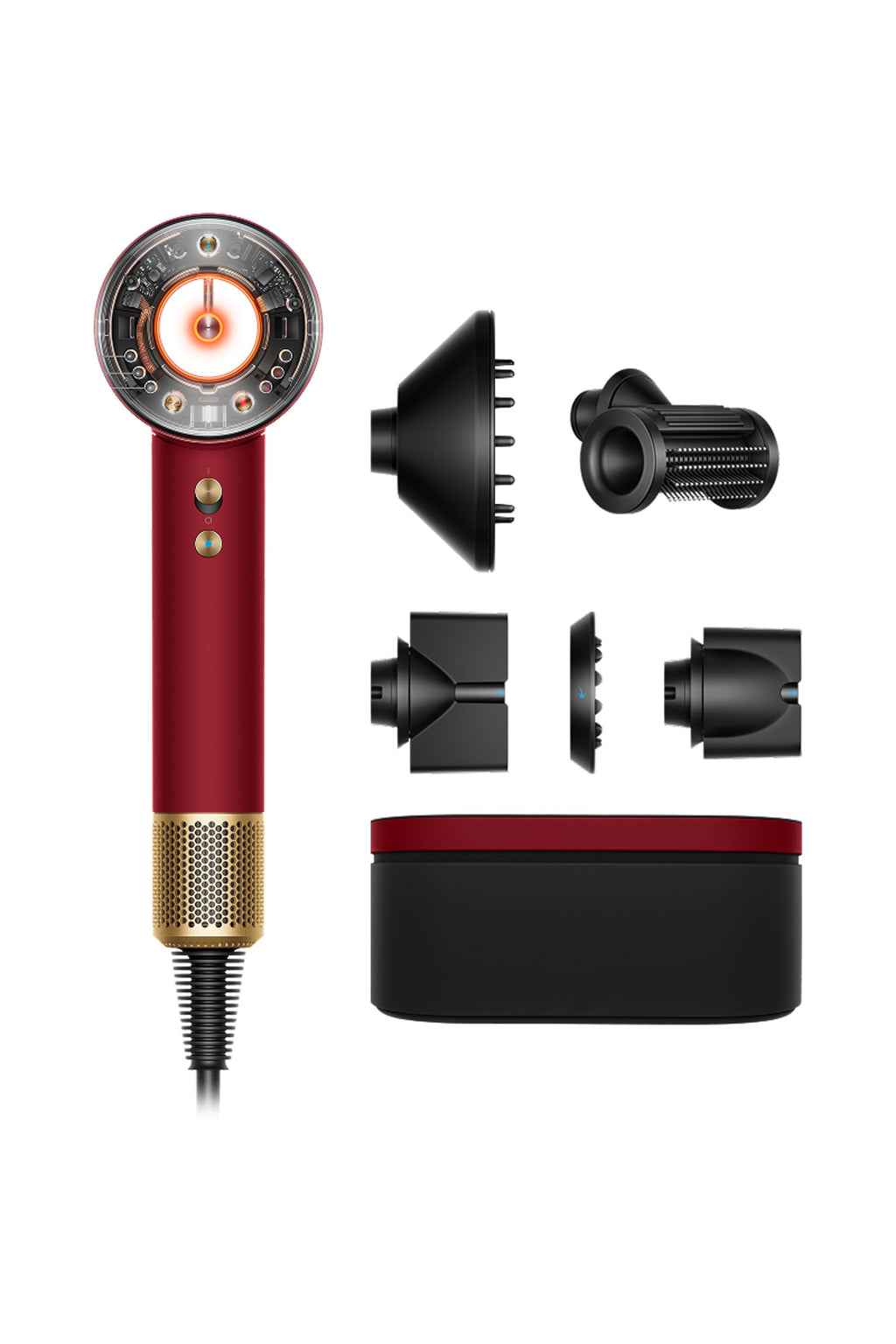 Supersonic Nural™ Hårtork – Sammetsröd Guld