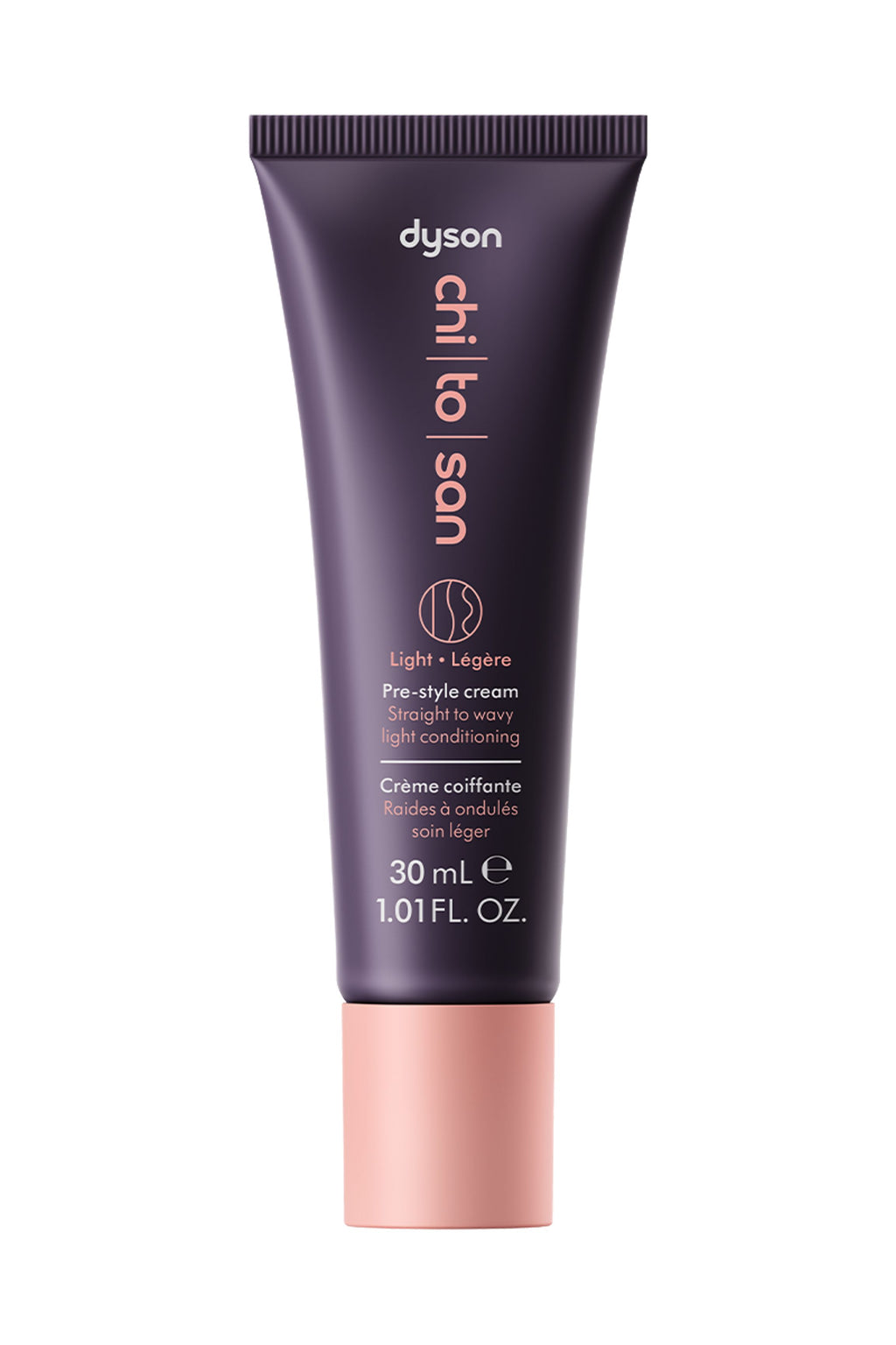 Chitosan™ Pre-style cream Straight to wavy – lätt balsam i resestorlek